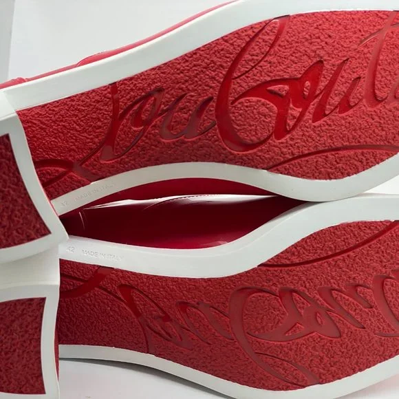 Christian Louboutin LOUBIRAIN 70 PVC Rubber Rain Rainboots Block Heel Boots - Picture 10 of 11